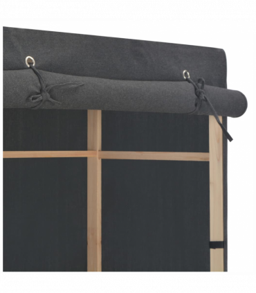 vidaXL 3-Tier Wardrobe Grey 79x40x170 cm Fabric