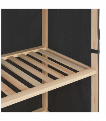 vidaXL 3-Tier Wardrobe Grey 79x40x170 cm Fabric