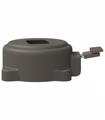 vidaXL 360-Degree Swivel Pedal Silver 21,5 x 14 x 6 cm Steel