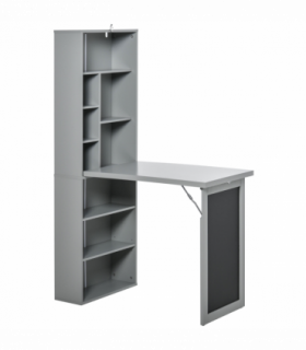 Folding Convertible Desk with Blackboard Multi-function Workstation