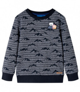 Kids' Sweatshirt Navy Melange 116
