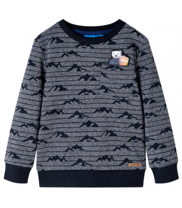 Kids' Sweatshirt Navy Melange 116