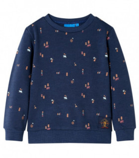 Kids' Sweatshirt Navy Melange 116