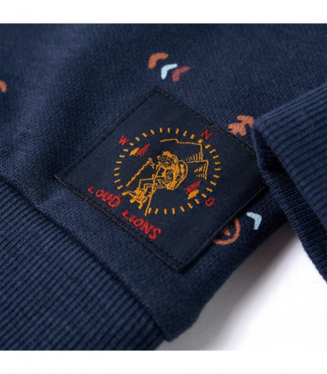 Kids' Sweatshirt Navy Melange 128