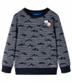 Kids' Sweatshirt Navy Melange 140