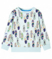 Kids' Sweatshirt Soft Blue Melange 128