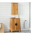 vidaXL 2 Piece Bathroom Furniture Set Solid Wood Pine