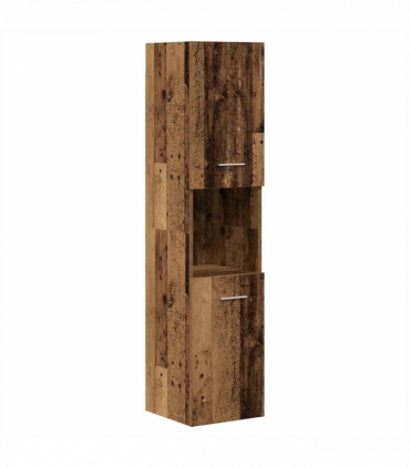 vidaXL 4 Piece Bathroom Furniture Set Old Wood Engineered Wood