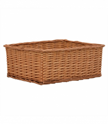 vidaXL 4 Piece Nesting Basket Set Brown Willow