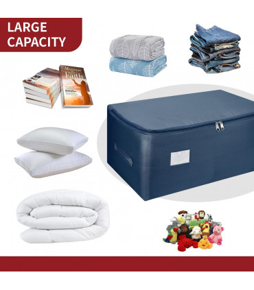 STORAGE BAGS 3PK Medium Blue 600D Oxford fabric 50L 105L Clothing blankets