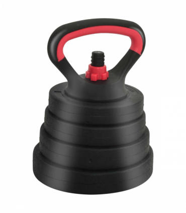vidaXL 4-in-1 Dumbbell Set Black and Red 121 x 19.5 x 19.5 cm