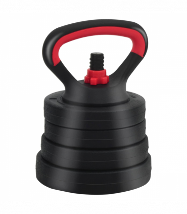 vidaXL 4-in-1 Dumbbell Set Black and Red 121 x 19.5 x 19.5 cm