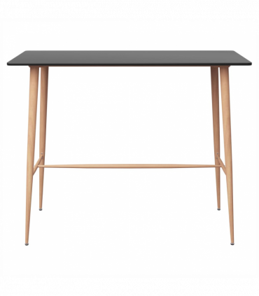 vidaXL 5 Piece Bar Set Black and White