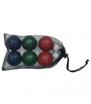 vidaXL 8 Piece Bocce Ball Set with Carrying Bag Solid Pine Wood