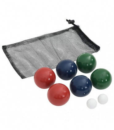 vidaXL 8 Piece Bocce Ball Set with Carrying Bag Solid Pine Wood