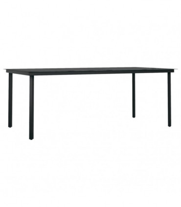 vidaXL 9 Piece Garden Dining Set Brown and Black