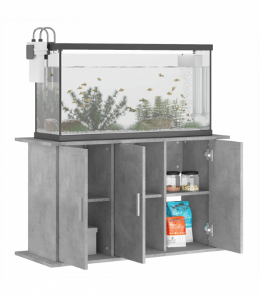 vidaXL Aquarium Stand Concrete Grey 101x41x58 cm Engineered Wood