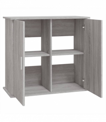 vidaXL Aquarium Stand Grey Sonoma 81x36x73 cm Engineered Wood