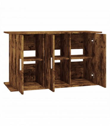 vidaXL Aquarium Stand Smoked Oak 101x41x58 cm Engineered Wood