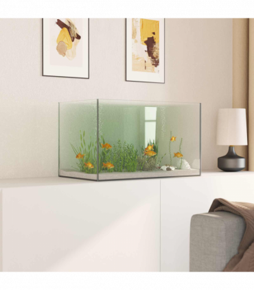 vidaXL Aquarium with Storage Transparent 50 x 30 x 30 cm Glass