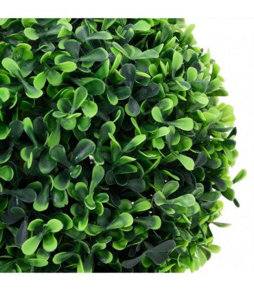 vidaXL Artificial Boxwood Plants 2 pcs with Pots Ball Shaped Green 37 cm