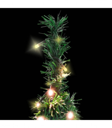 vidaXL Artificial Christmas Tree Pop-up 50 LEDs Green 120 cm