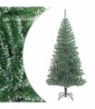 vidaXL Artificial Christmas Tree with Flocked Snow Green 240 cm