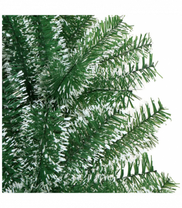 vidaXL Artificial Christmas Tree with Flocked Snow Green 240 cm