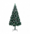vidaXL Artificial Christmas Tree with Pine Cones and White Snow 240 cm