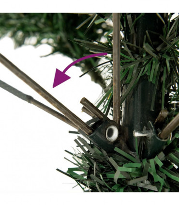 vidaXL Artificial Christmas Tree with Stand 180 cm PVC