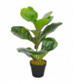 vidaXL Artificial Plant Fiddle Leaves with Pot Green 45 cm
