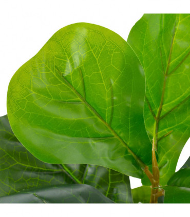 vidaXL Artificial Plant Fiddle Leaves with Pot Green 45 cm