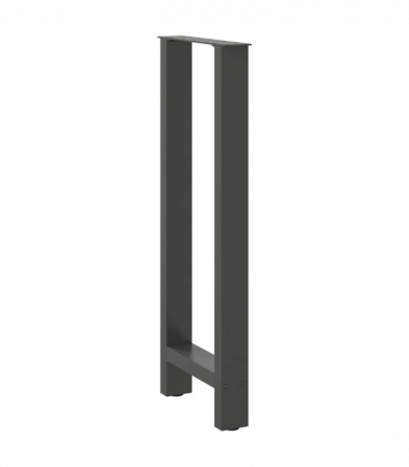 vidaXL Bar Table Legs Anthracite 2 pcs 40x(100-101) cm Steel