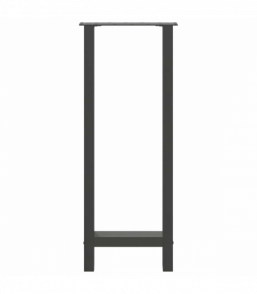 vidaXL Bar Table Legs Anthracite 2 pcs 40x(100-101) cm Steel