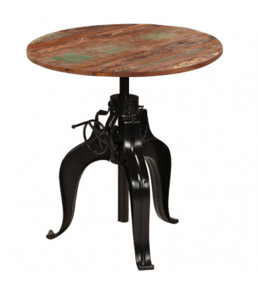 vidaXL Bar Table Solid Reclaimed Wood 75x(76-110) cm