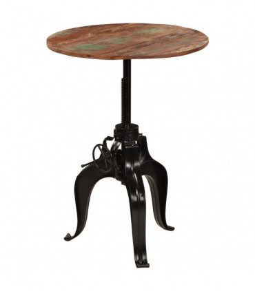 vidaXL Bar Table Solid Reclaimed Wood 75x(76-110) cm