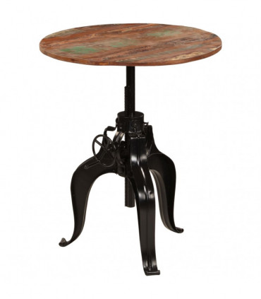 vidaXL Bar Table Solid Reclaimed Wood 75x(76-110) cm