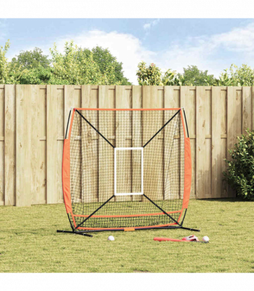 vidaXL Baseball & Softball Black 180 x 90 x 153 cm Polyester