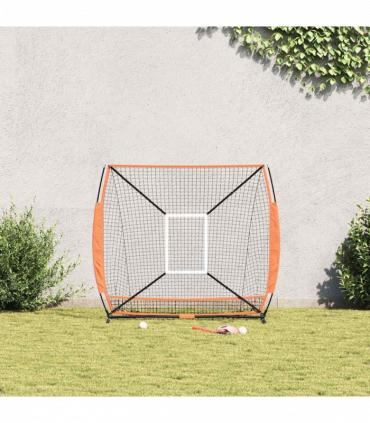 vidaXL Baseball & Softball Black 180 x 90 x 153 cm Polyester