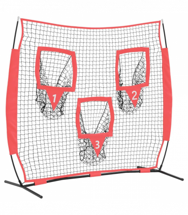 vidaXL Baseball & Softball Black 214.5 x 89.5 x 181 cm Polyester