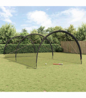 vidaXL Baseball & Softball Black 70 x 35 x 24 cm Polyester