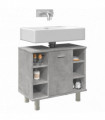 vidaXL Bathroom Cabinet Concrete Grey 60x32x53.5 cm Engineered Wood