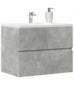 vidaXL Bathroom Cabinet Concrete Grey 60x38.5x45 cm Engineered Wood