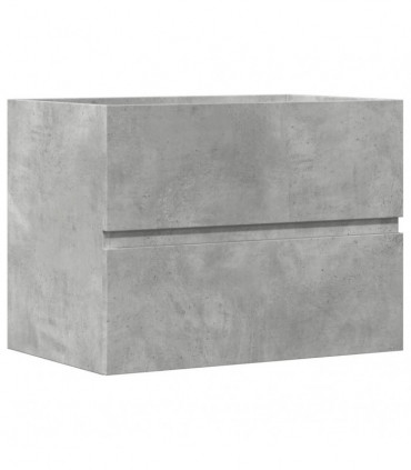 vidaXL Bathroom Cabinet Concrete Grey 60x38.5x45 cm Engineered Wood