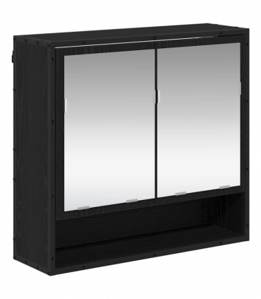 vidaXL Bathroom Furniture Set 2 pcs Black oak 80 x 33 x 60 cm