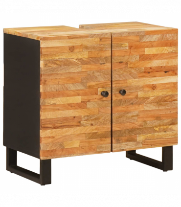 vidaXL Bathroom Sets with Drawer with Shelf Natural Solid Mango Wood