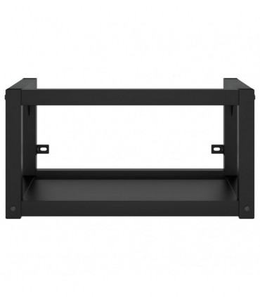 vidaXL Bathroom Washbasin Frame with Built-in Basin Black Iron