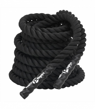 vidaXL Battle Rope Black 12 m 9 kg Polyester