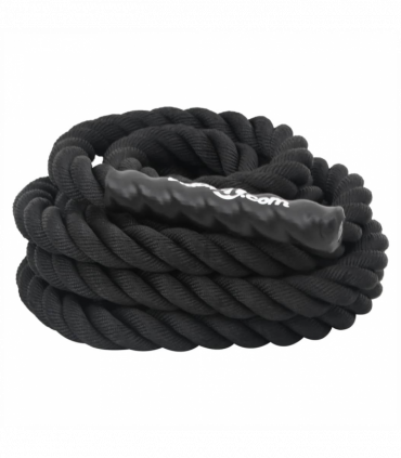 vidaXL Battle Rope Black 9 m 6.8 kg Polyester