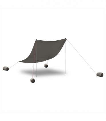 vidaXL Beach Canopy with Sand Anchors Grey 214x236 cm